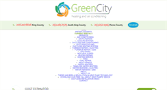 Desktop Screenshot of greencityheatingandair.com